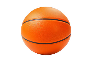 A basketball is sitting on a white background, transparent background.