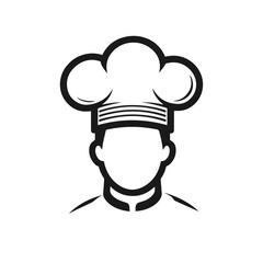 Chef logotype vector isolated on white background