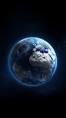 Obraz premium Ultra-wide shot of Earth from space