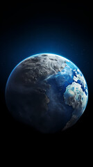 Obraz premium Ultra-wide shot of Earth from space