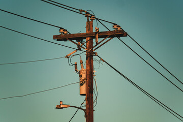 lines on a pole