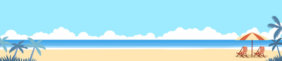 background with summer sky and clouds