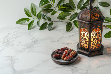 Traditional Lantern with Dates and Greenery
