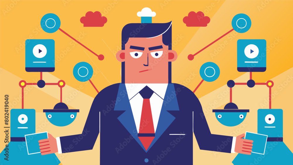 Aufkleber the owner of the rumor mill sits at the center pulling the strings and controlling the flow of infor