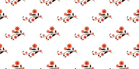 Seamless floral pattern. Background in small flowers for textiles, fabrics, cotton fabric, covers, wallpaper, print, gift wrapping, postcard, scrapbooking.