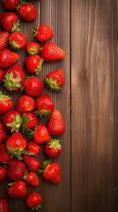 Strawberry decorative background