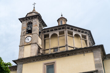 The sanctuary of the SS. Pieta on the lakeside of Cannobio, Piedmont, Italy
