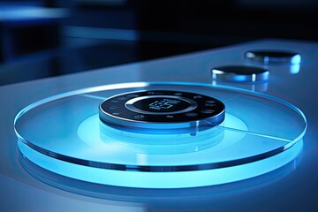 Close Up of Electronic Device on Table. Generative AI