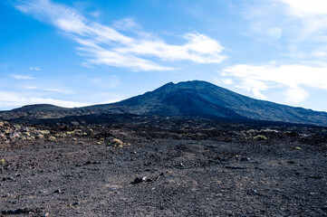 view to volcan Pico Viejo in Tenerife, viewpoint las Narices