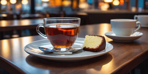 cup of tea on table