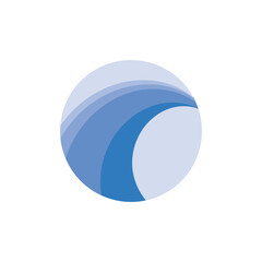 wave background vector of nature template design illustration