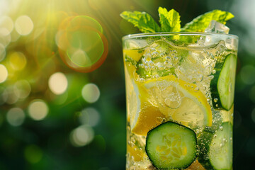 Refreshing Summer Drink Close-Up