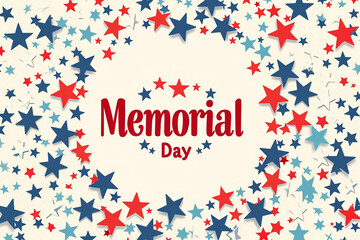Memorial Day Card, United States of America Memorial Day, Remember and Honor