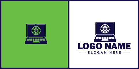 Laptop icon Laptop Repair website design logo