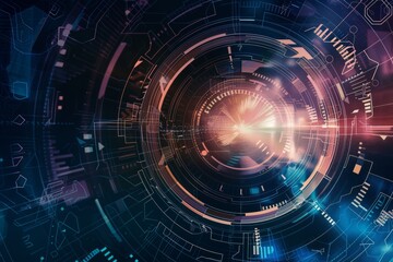 Obraz premium Abstract technology background