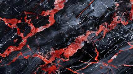 Black marble with red veins natural stone pattern abstract, marble for interior exterior decoration design business and industrial construction concept design.