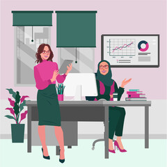 business-woman-in-office-meeting-illustration