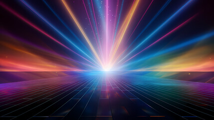 Obraz premium Vibrant stage background