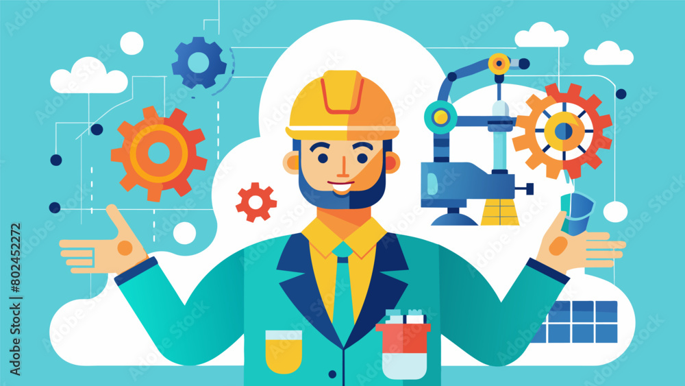 Poster a neurodivergent engineer using their passion for mechanics and technology to design and construct g