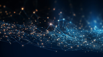 Obraz premium abstract network background with lines