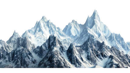 Obraz premium Realistic Mountains on transparent background