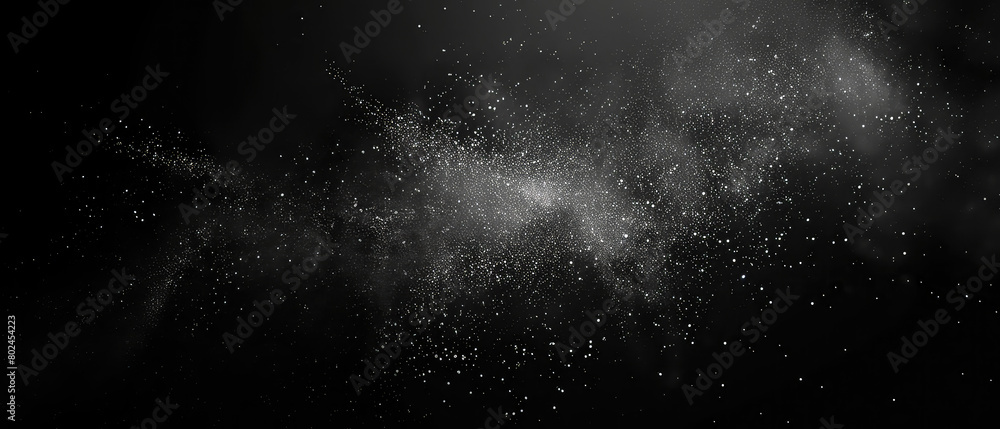Canvas Prints contrasting sparkling dust in dark space
