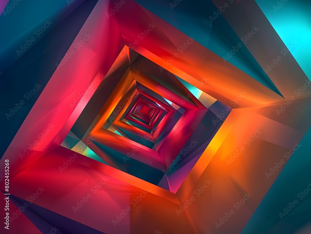 Poster abstract depth effect background