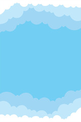 sky and cloud background, blue background, vector illustration, cloud background.	
