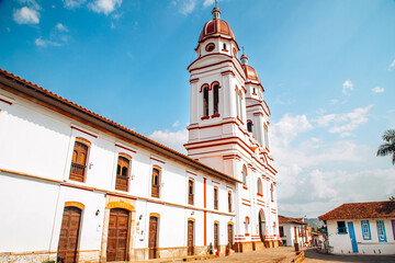 Fototapeta na wymiar Charala, Santander, Colombia, traditional colombian town