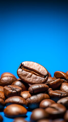 Coffee beans macro shot