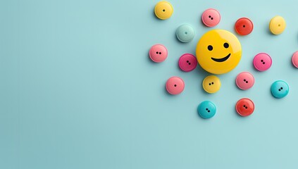 Happy Vibes Only: Bright and Colorful Emoji Background Spreads Smiles