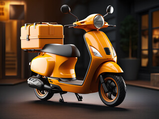 Delivery Scooter 3d render