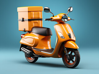 Delivery Scooter 3d render