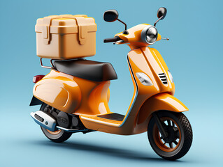 Delivery Scooter 3d render