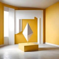 Geometric Harmony, A Modern Abstract Interior