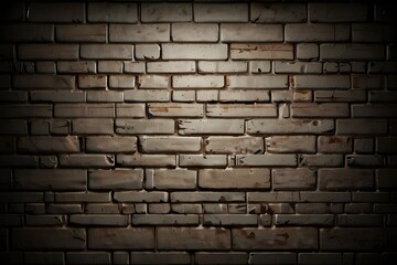 Blank brick wallpaper with highly detailed comic style Generative AI 