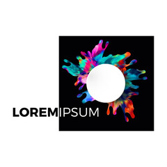 colorful abstract vector logo design. colorful geometric shapes. creative logo template.