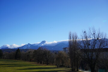 sunrise in the mountains