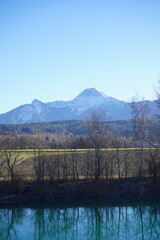 mountain in autumn Alps