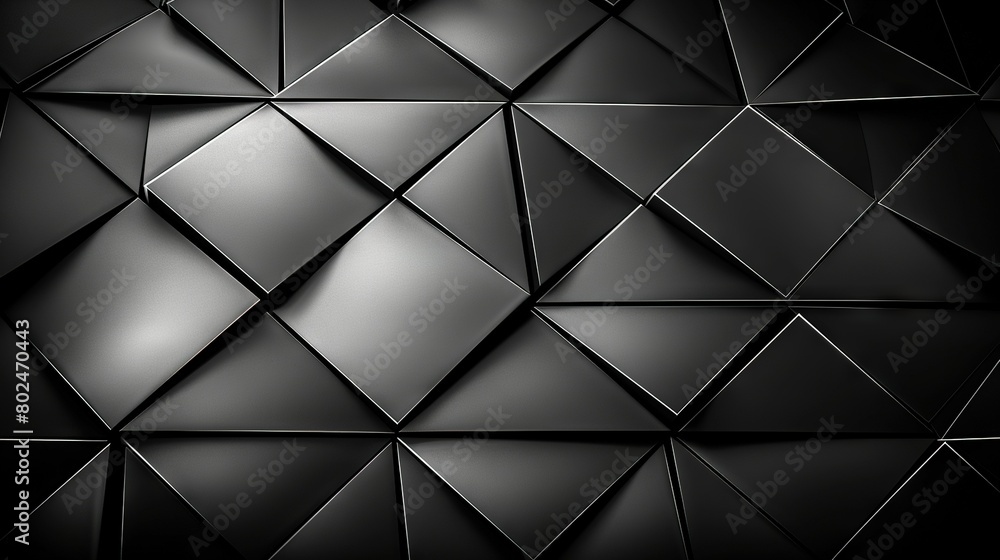 Poster b&w photo of varied size and shape rectangular-square wall