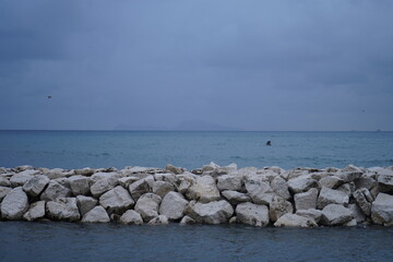 sea and rocks Napoli