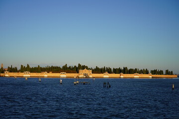 sunset on the lake Venice