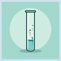 Scientific Laboratory Equipment: Graduated Cylinder for Chemistry Science Experiment. Design