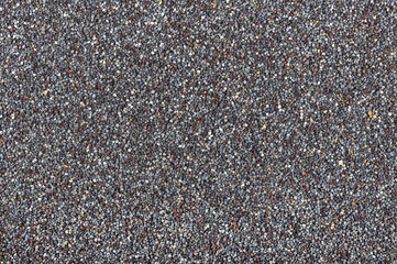poppy seeds texture background. top view