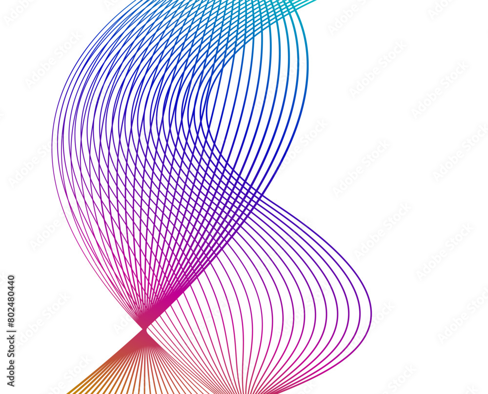 Poster design elements. wave of many lines. abstract vertical wavy stripes on white background isolated. cr