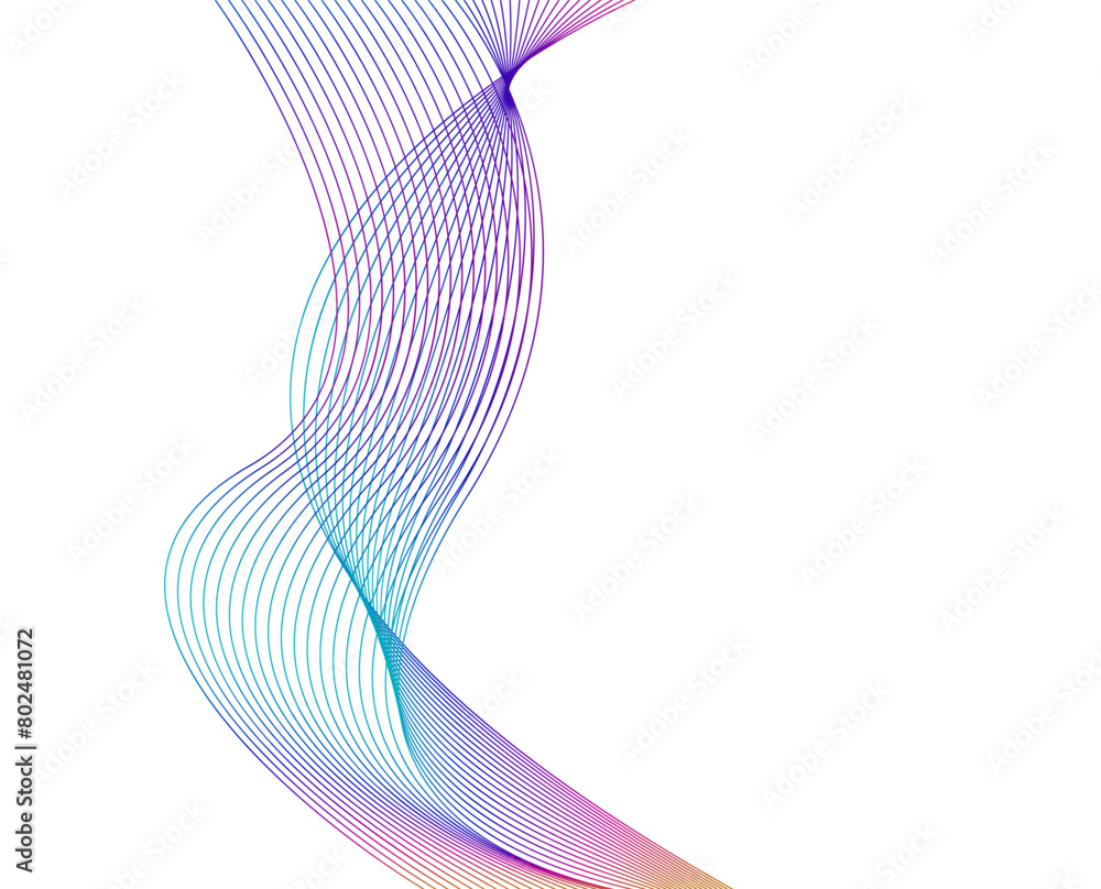 Poster design elements. wave of many lines. abstract vertical wavy stripes on white background isolated. cr