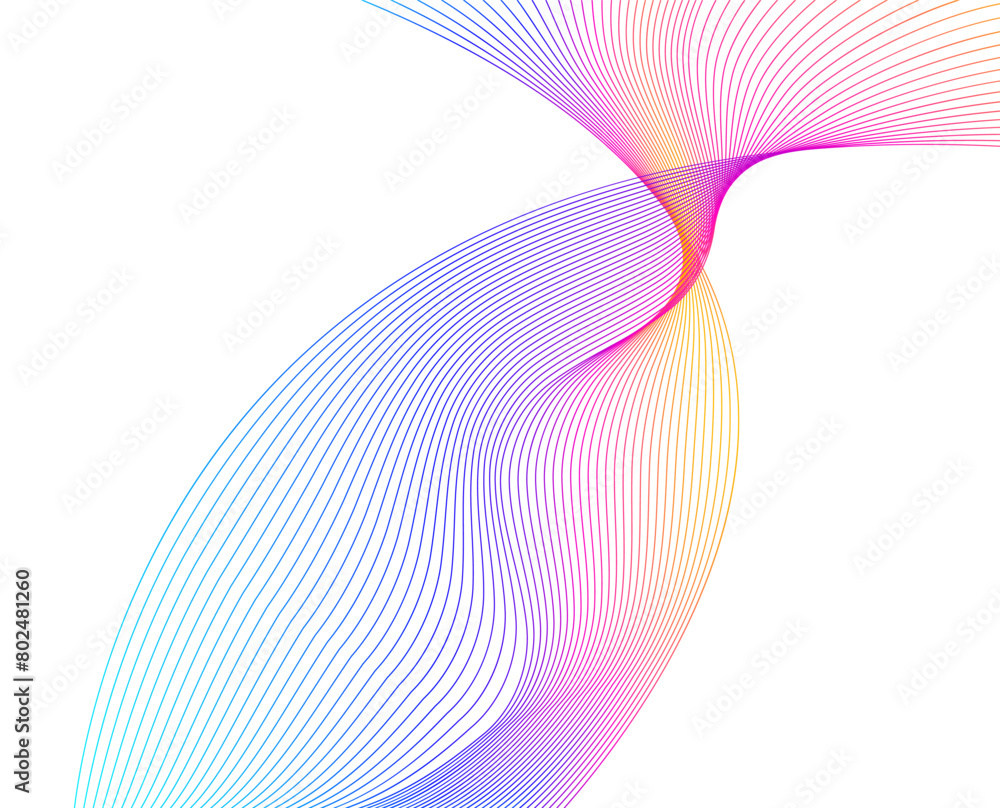 Poster design elements. wave of many lines. abstract vertical wavy stripes on white background isolated. cr