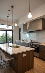 modern kitchen interior