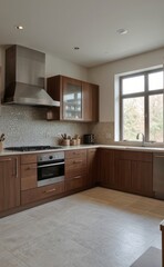modern kitchen interior