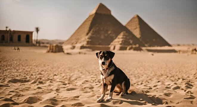 Dog in Egypt.
